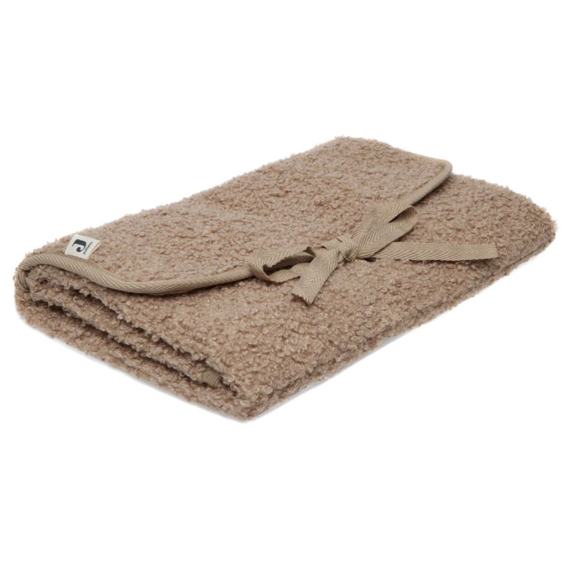 Matelas à langer nomade en tissu bouclé – Biscuit - Les ptites soeurs