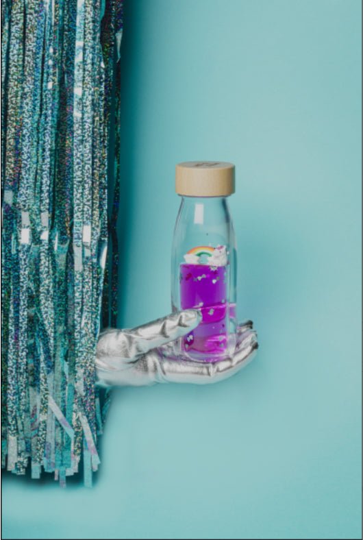 Bouteille sensorielle - arc - en - ciel - Les ptites soeurs