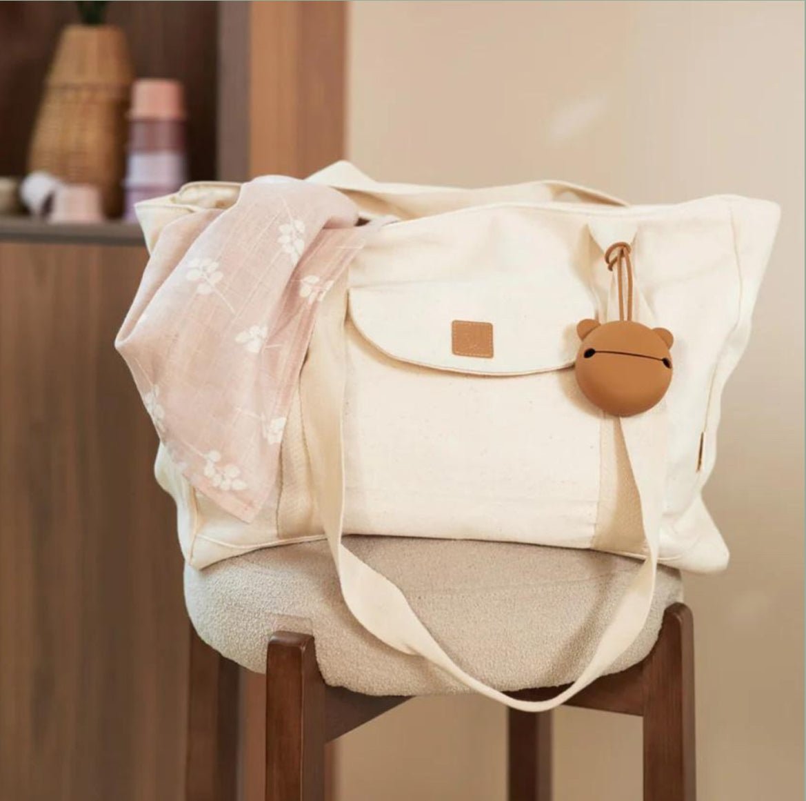 Étui à sucette en silicone - Caramel - Les ptites soeurs