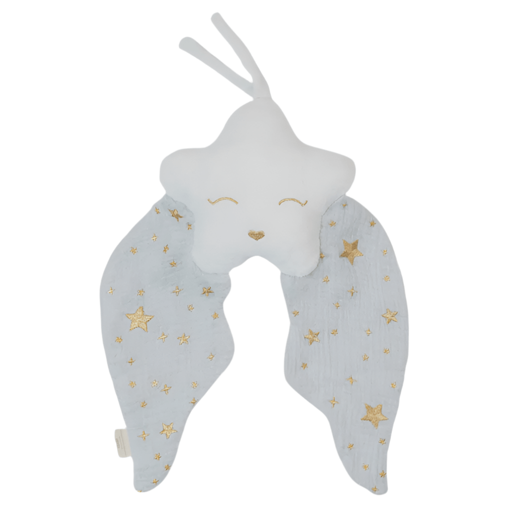 Doudou bola étoile - bleue - Les ptites soeurs