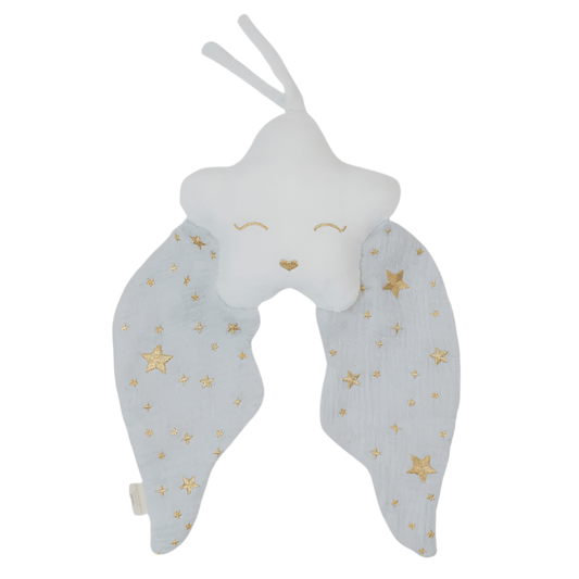 Doudou bola étoile - bleue - Les ptites soeurs