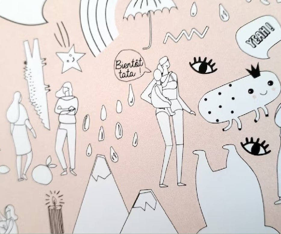 Poster Cherche et Trouve future tata - Les ptites soeurs