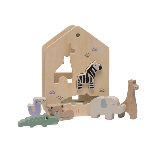 Boîte à formes en Bois - Jungle Jambo