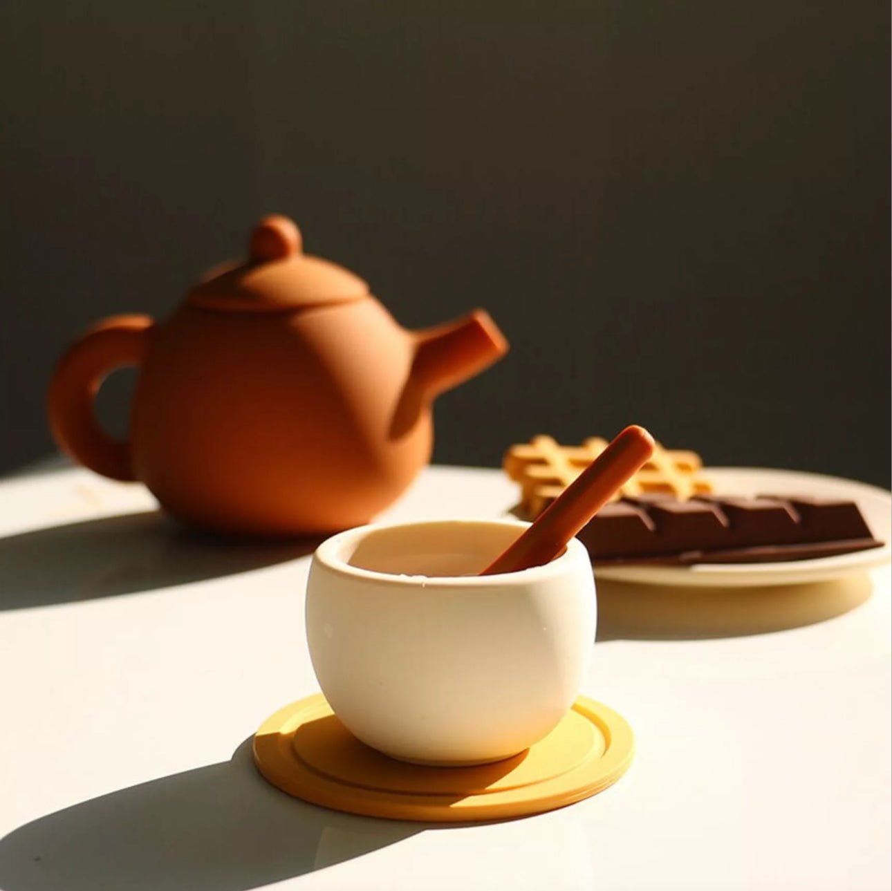 Dînette en silicone - service à thé - Les ptites soeurs