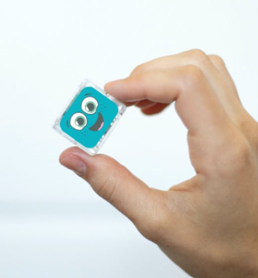 Lot de 4 cubes lumineux - bleu - Les ptites soeurs