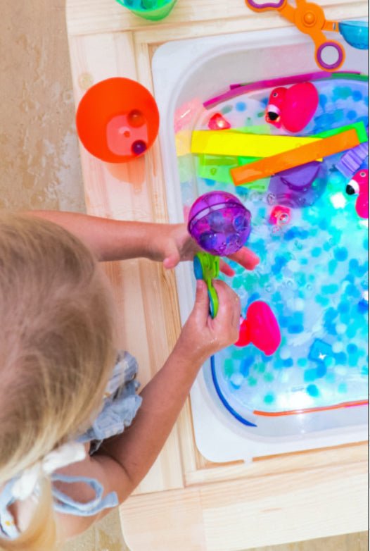 Lot de 4 cubes lumineux - bleu - Les ptites soeurs