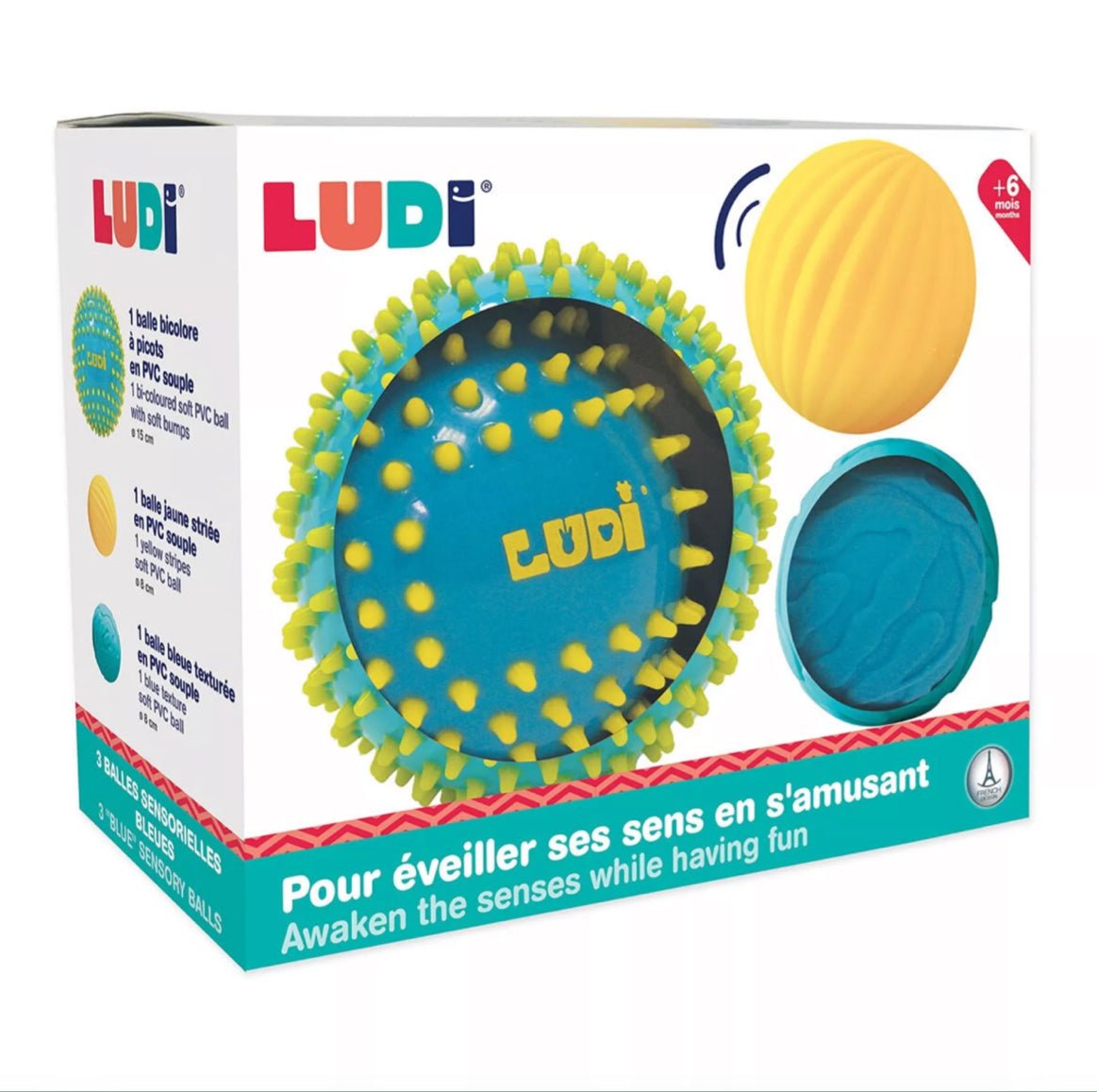 BALLES SENSORIELLES Bleues - Les ptites soeurs
