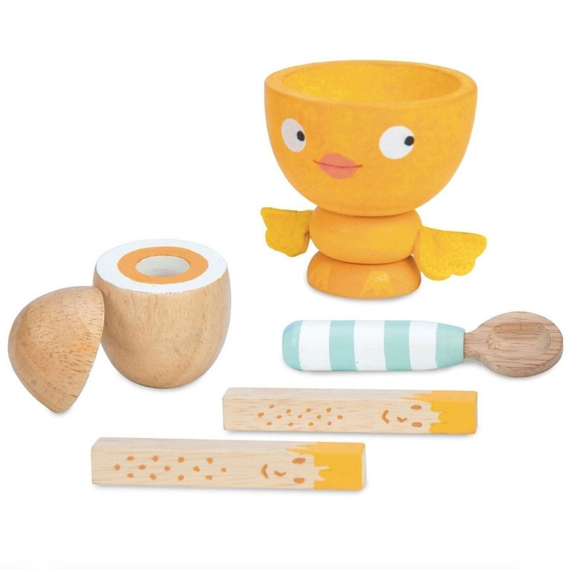 Dinette en bois - oeuf à la coque - Les ptites soeurs