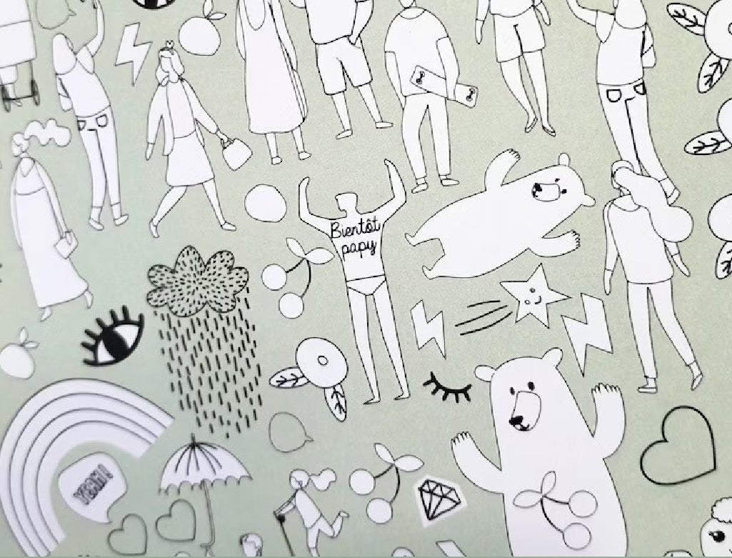 Poster Cherche et Trouve futur papy - Les ptites soeurs