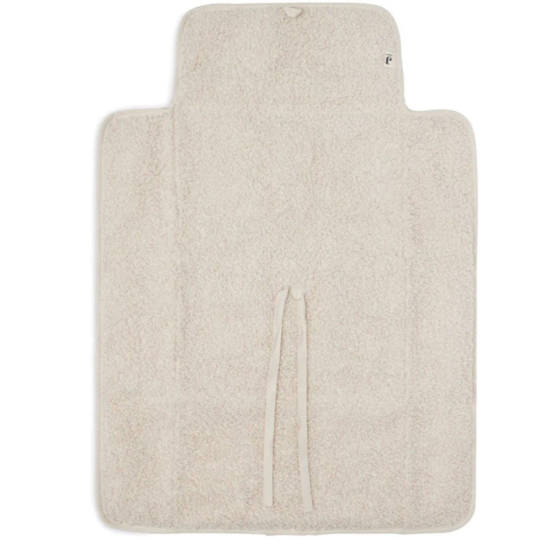 Matelas à langer nomade en tissu bouclé – Naturel - Les ptites soeurs