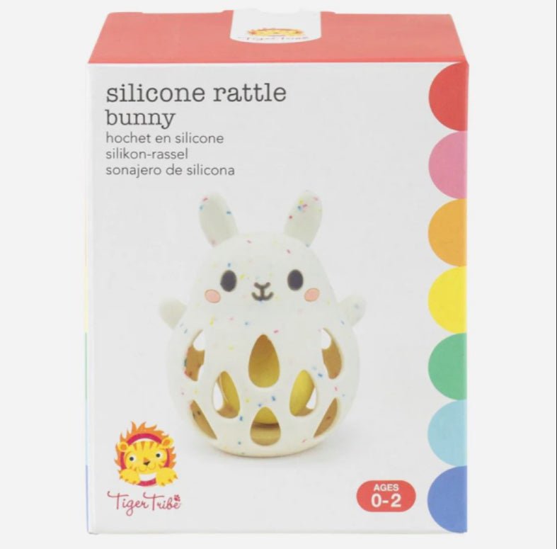 Hochet en silicone lapin - Les ptites soeurs