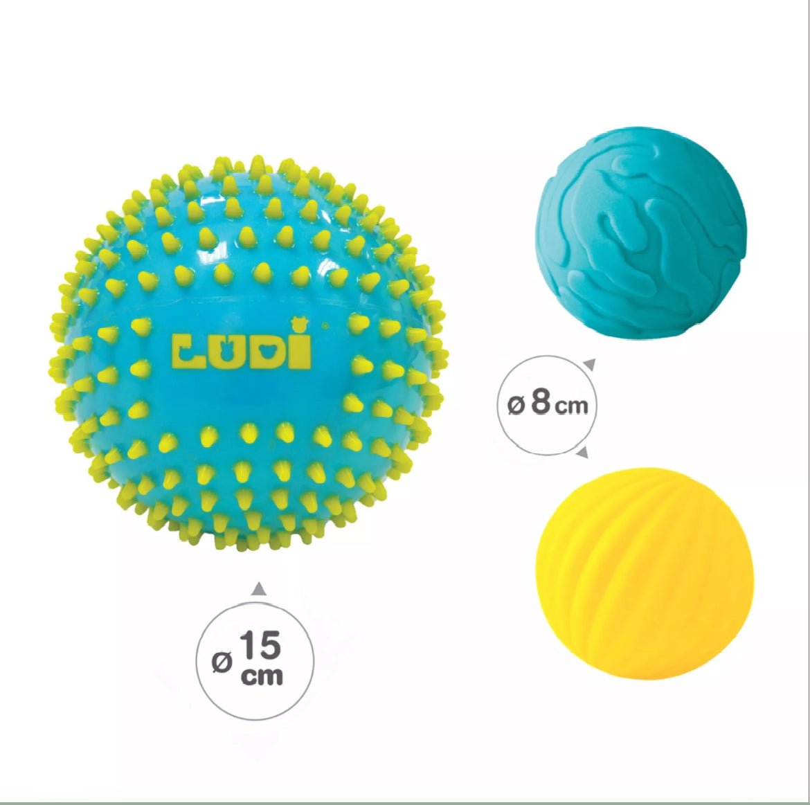 BALLES SENSORIELLES Bleues - Les ptites soeurs