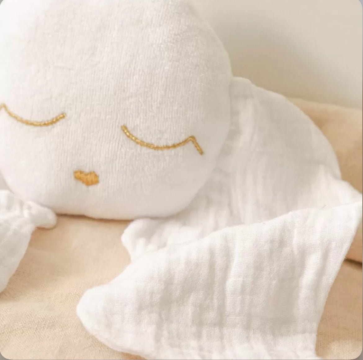 Doudou bola ange blanc - Les ptites soeurs