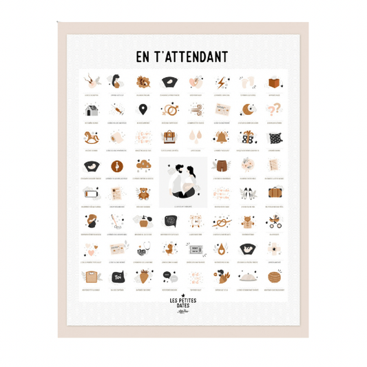 Affiche "en t'attendant" - Les ptites soeurs