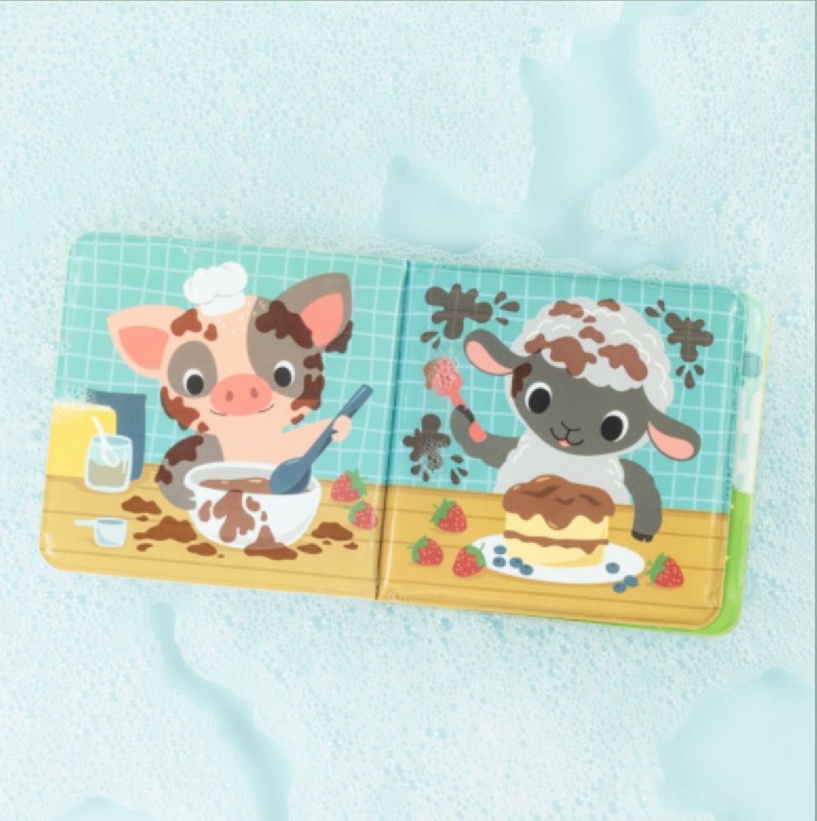 Livre de bain magique - Ferme - Les ptites soeurs