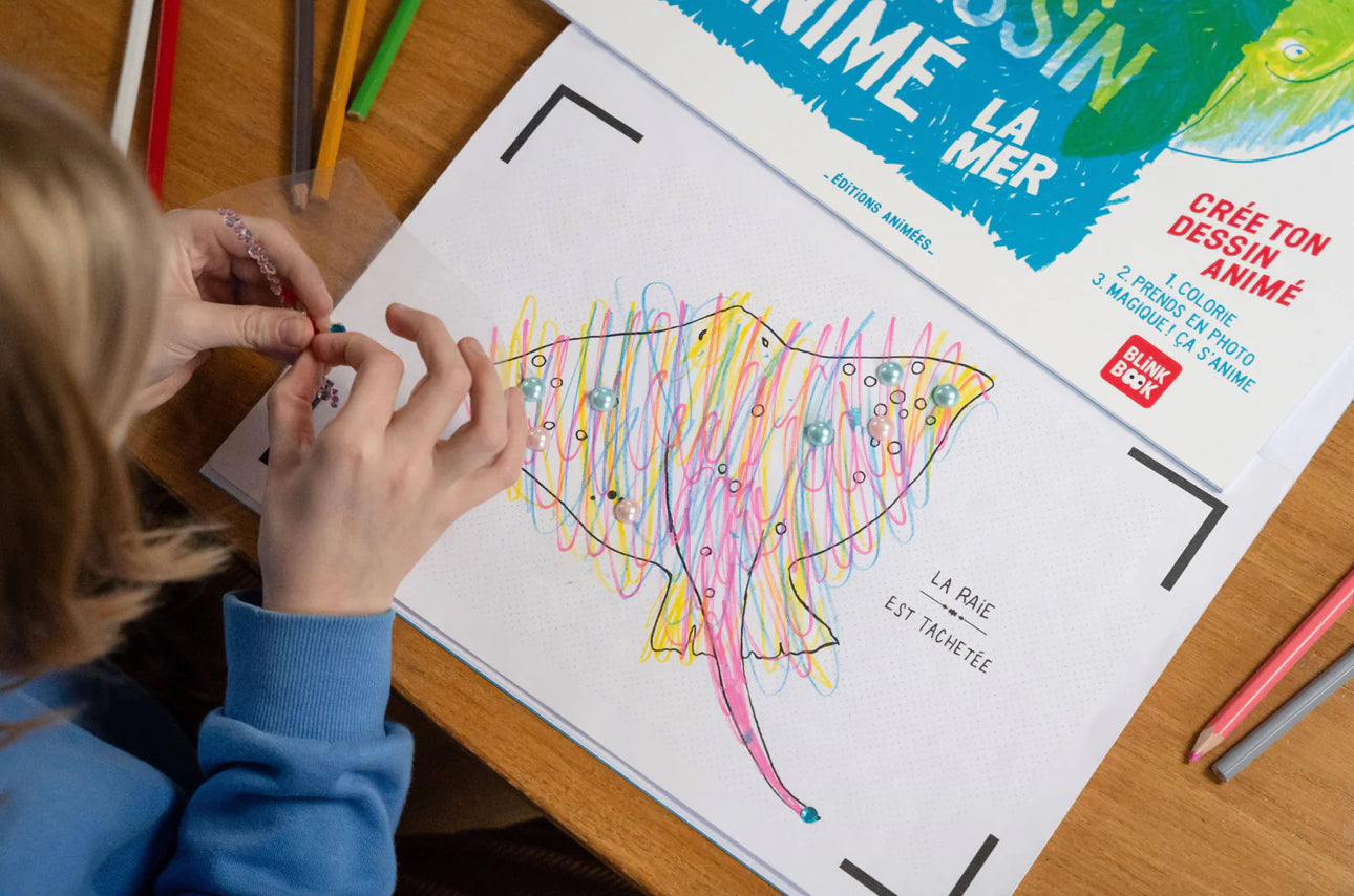 Coloriage animé - La mer