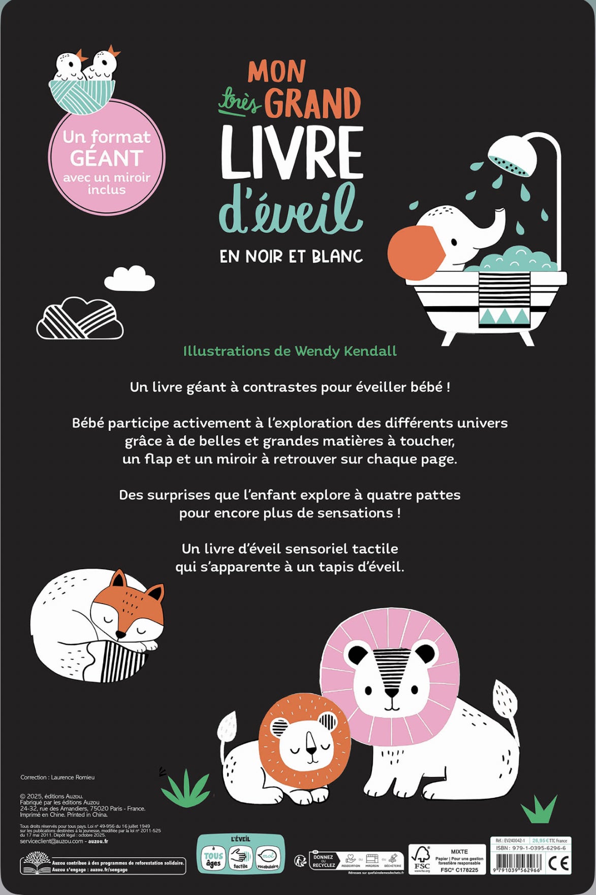 Mon très grand livre d’éveil en noir & blanc