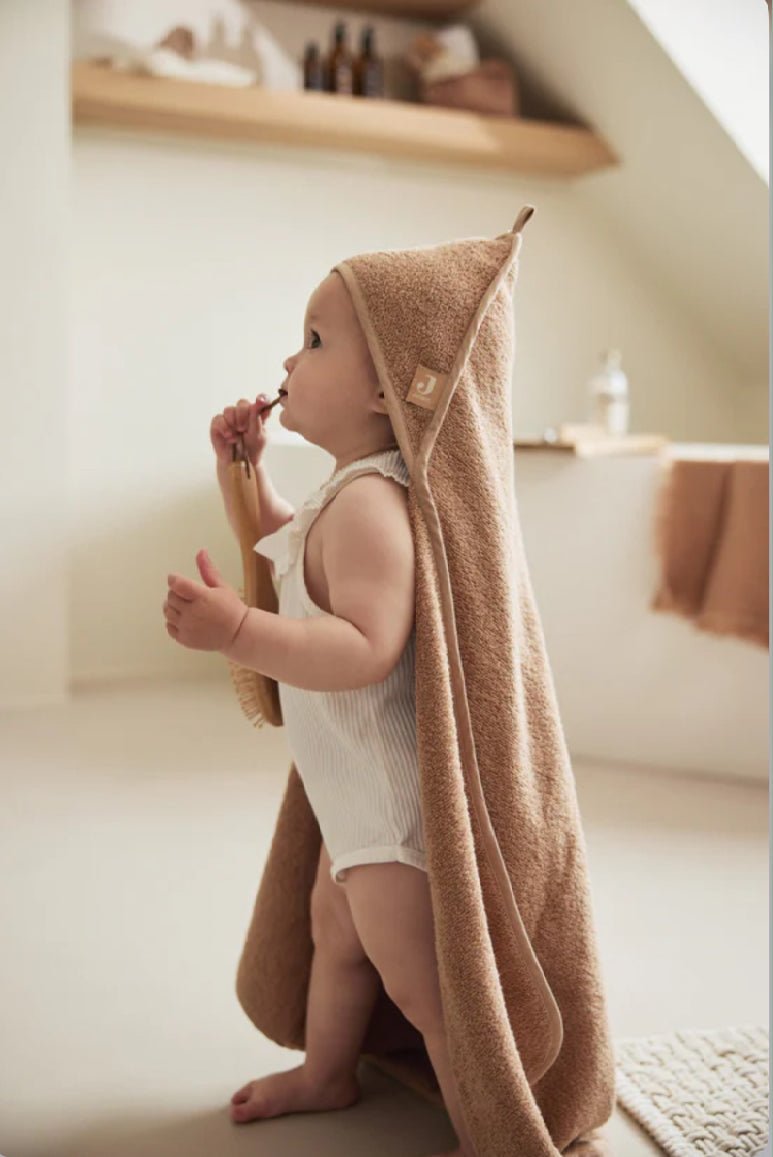 Cape de Bain Éponge - Biscuit - Les ptites soeurs