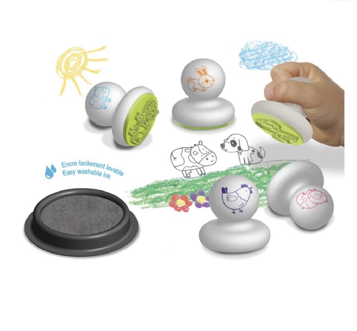Mes premiers tampons "Animaux de la ferme" - Les ptites soeurs
