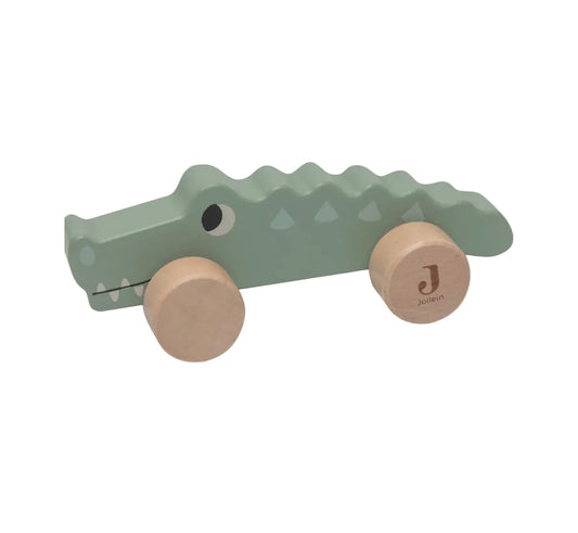 Crocodile en Bois à Roulettes - Jungle Jambo