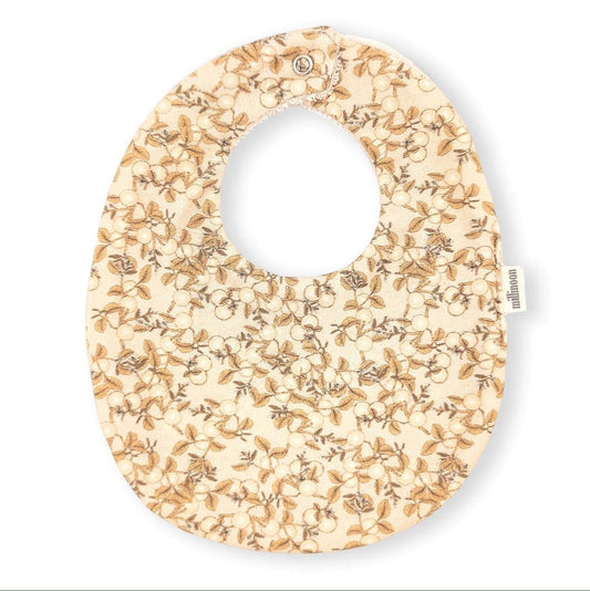 Bavoir coton bio - orangeraie - Les ptites soeurs