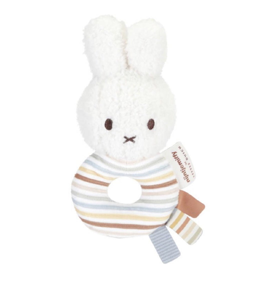 Hochet Miffy en tissu - vintage sunny - Les ptites soeurs