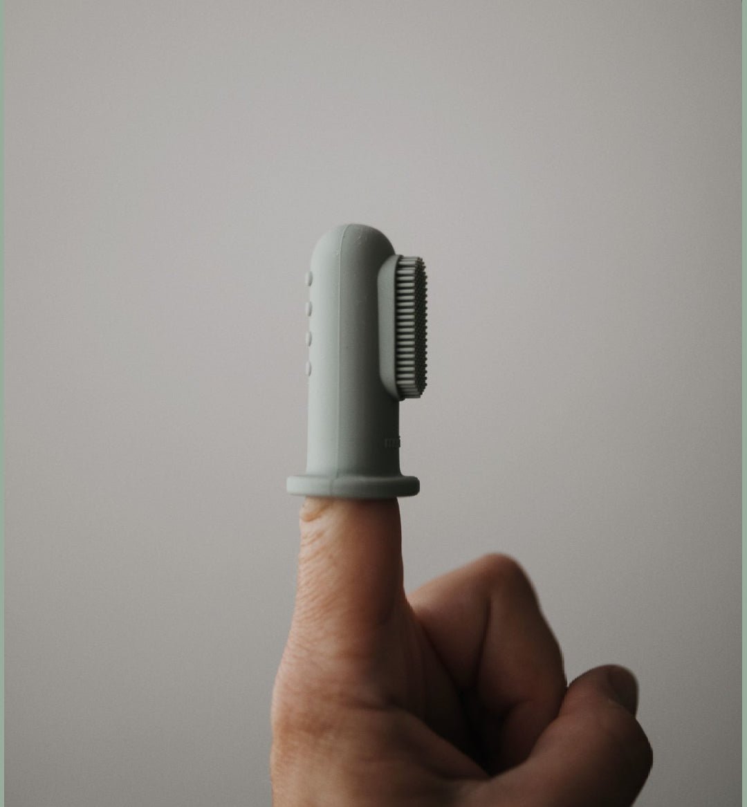 Brosse à dents bébé - Vert & sable - Les ptites soeurs