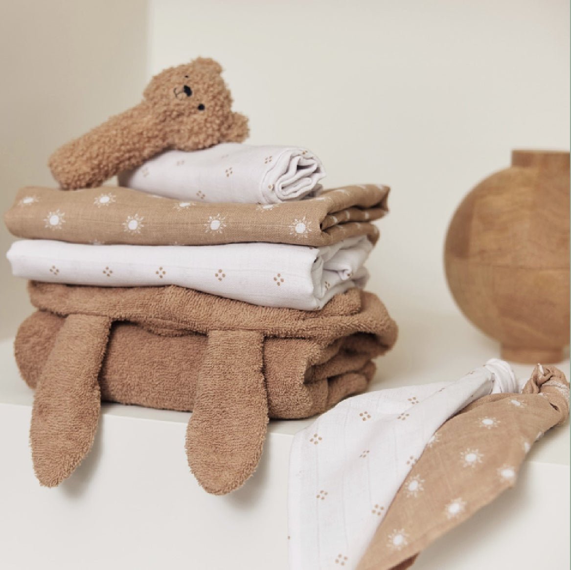 Hochet ourson - biscuit - Les ptites soeurs