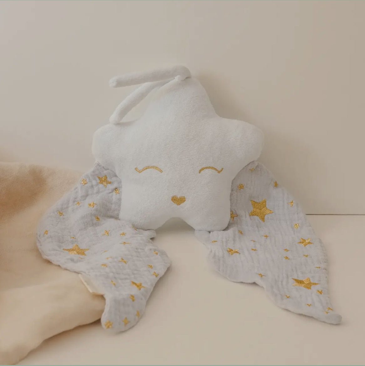 Doudou bola étoile - bleue - Les ptites soeurs