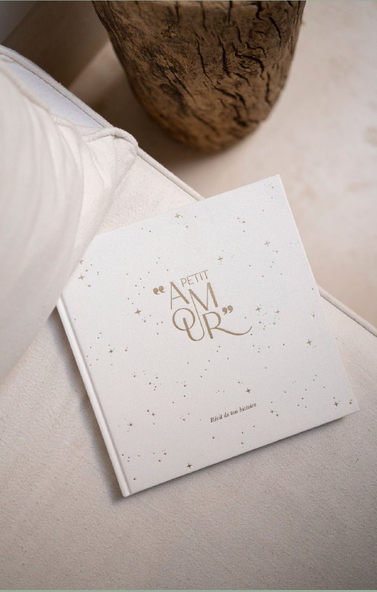 Livre de naissance Petit Amour Blanc - Les ptites soeurs