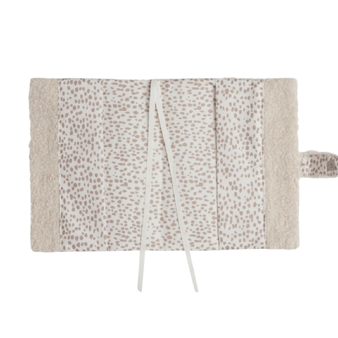 Protège carnet de santé boucle - naturel - Les ptites soeurs