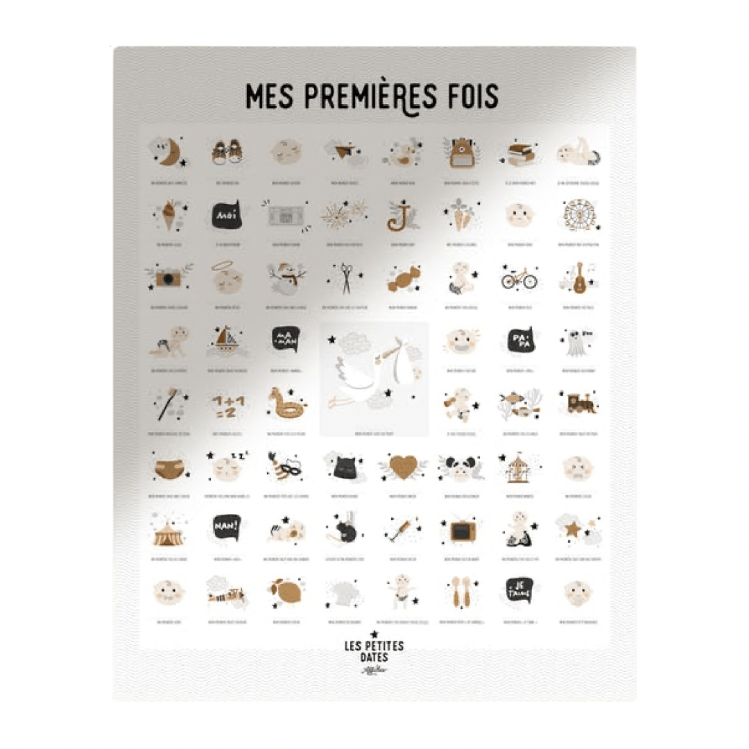 Affiche " mes premières fois" - peau claire - Les ptites soeurs