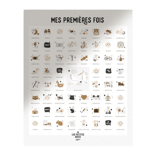 Affiche " mes premières fois" - peau claire - Les ptites soeurs