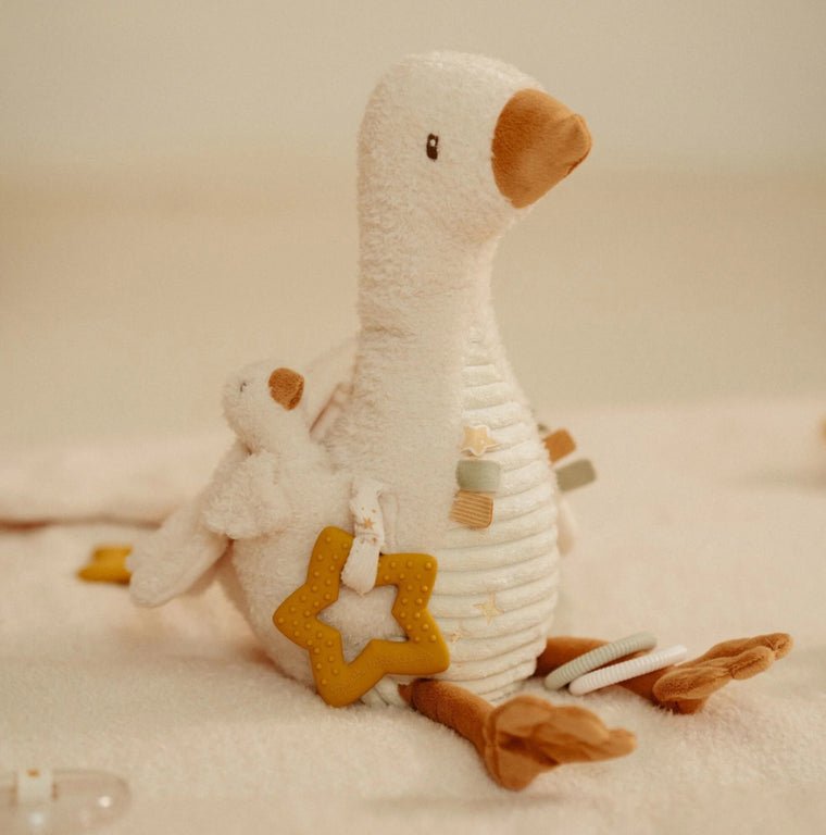Peluche d'activité Oie - Les ptites soeurs