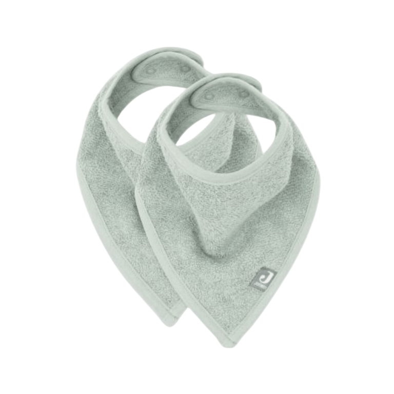 Bavoir bandana vert - pack de 2 - Les ptites soeurs