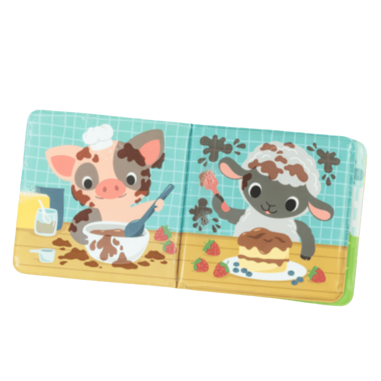 Livre de bain magique - Ferme - Les ptites soeurs