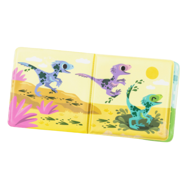 Livre de bain magique - Dinosaures - Les ptites soeurs