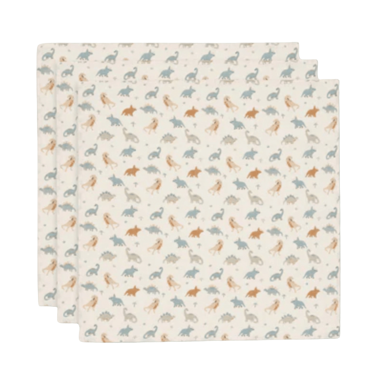 Lange gaze de coton small - Roarsome lot de 3 - Les ptites soeurs