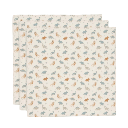 Lange gaze de coton small - Roarsome lot de 3 - Les ptites soeurs