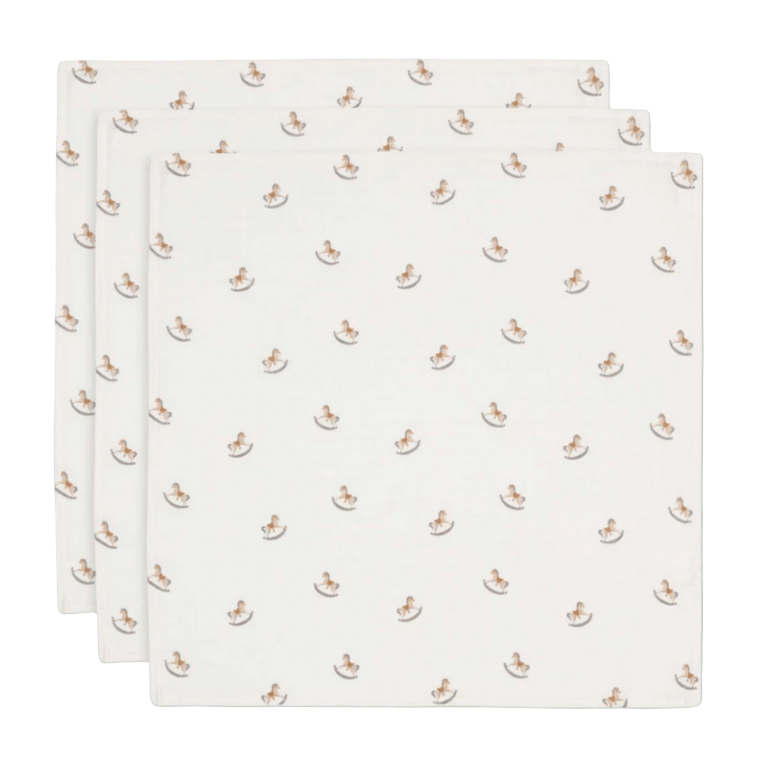 Lange Gaze de Coton Small - Nostalgic Ride - 3 Unités - Les ptites soeurs