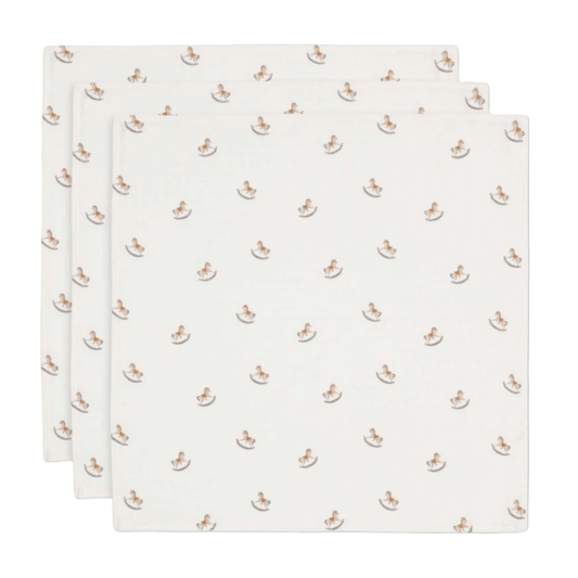 Lange Gaze de Coton Small - Nostalgic Ride - 3 Unités - Les ptites soeurs