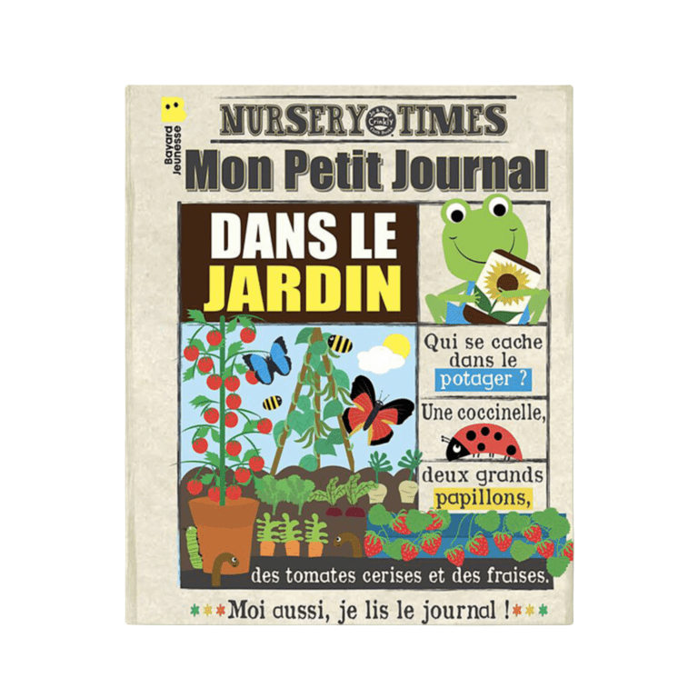 Journal bébé en tissu - le jardin - Les ptites soeurs