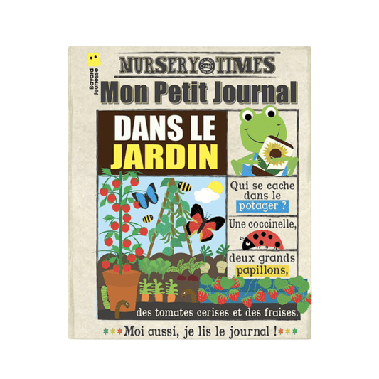 Journal bébé en tissu - le jardin - Les ptites soeurs