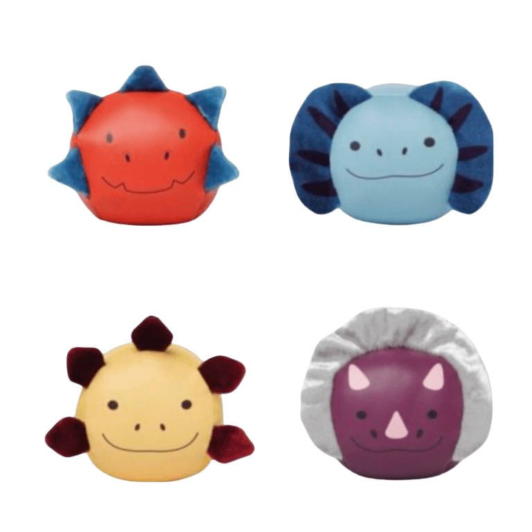 Set de 4 balles doudous - Dino - Les ptites soeurs