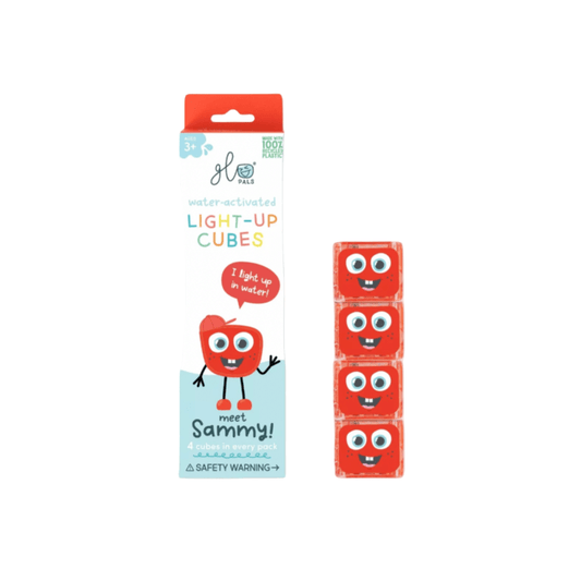 Lot de 4 cubes lumineux - rouge - Les ptites soeurs