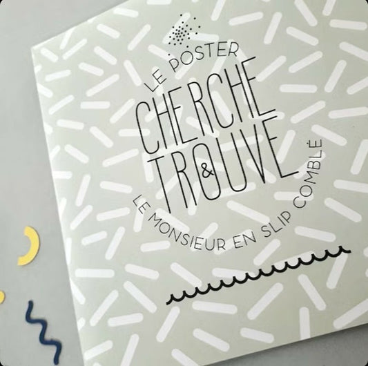 Poster Cherche et Trouve futur papy - Les ptites soeurs