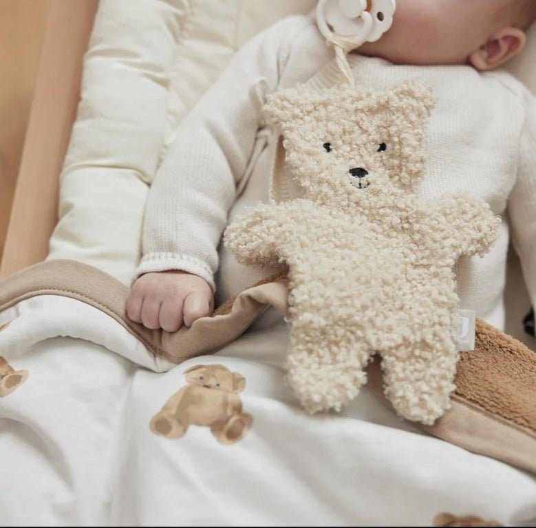 Attache tétine ourson - naturel - Les ptites soeurs