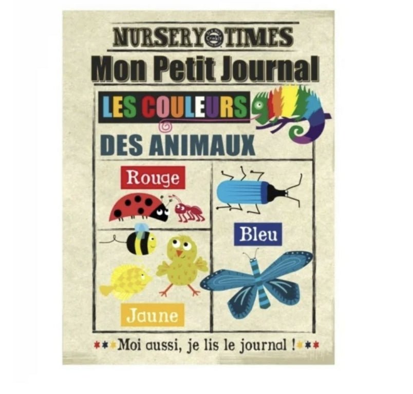 Journal bébé tissu - les couleurs - Les ptites soeurs