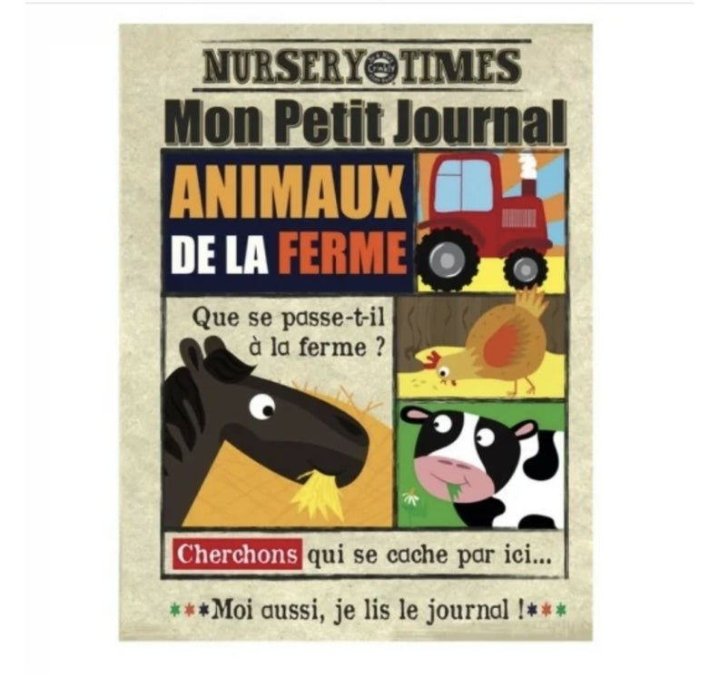 Journal bébé en tissu - la ferme - Les ptites soeurs
