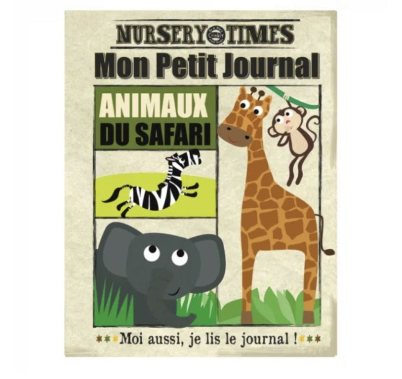 Journal bébé en tissu - safari - Les ptites soeurs
